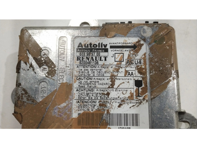 Блок подушек безопасности 603989700, 8200481136   Renault Scenic II -  Grand scenic II