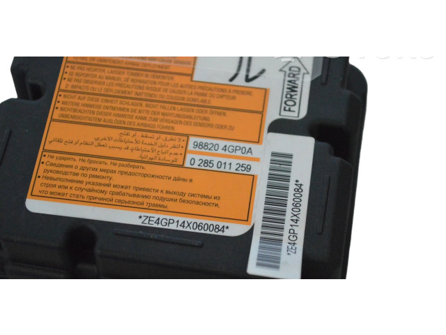 Блок подушек безопасности 988204GP0A, 0285011259   Infiniti Q50