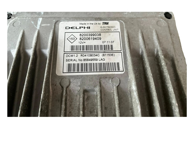 Řídící jednotka 8200619409, 8200399038   Nissan Note (E11) 2007