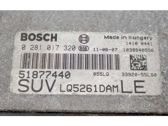 Řídící jednotka 0281017320, 51877440   Suzuki SX4 2013