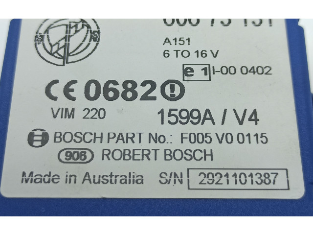 Řídící jednotka 60673131, F005V00115   Alfa Romeo 166 2003