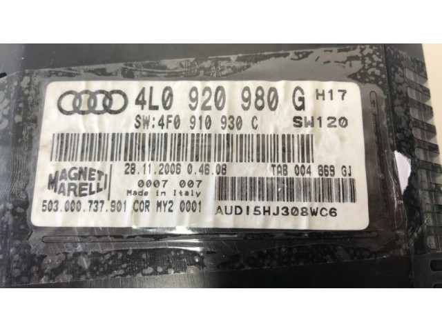 Панель приборов 4L0920980G, 4F0910930C   Audi Q7 4L       