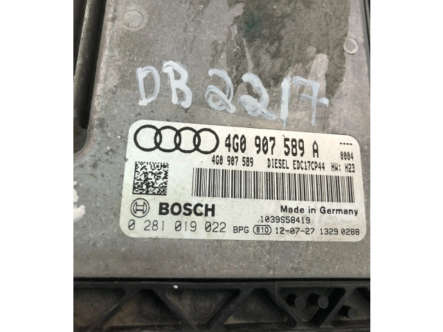 Řídící jednotka 4G0907589A, 0281019022   Audi A6 S6 C7 4G 2014