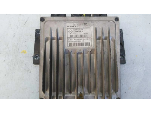 Блок управления двигателя 8200399038, 8200619409   Renault Clio III