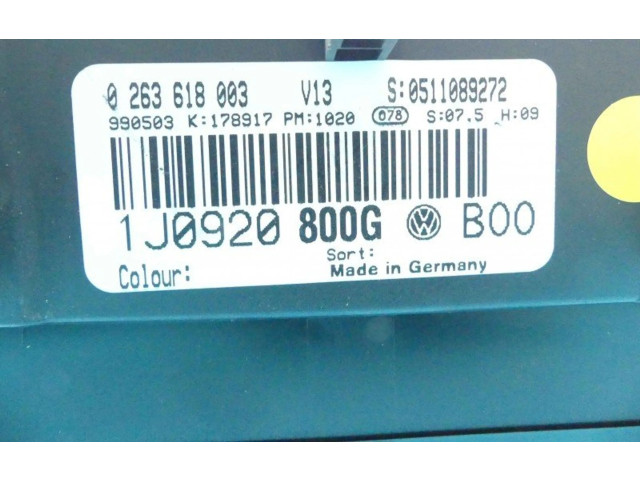 Спидометр (приборный щиток) 1J0920800G, IMPRK1040834   Volkswagen Bora 1999