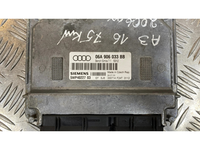 Блок управления двигателя 06A906033BB, 5WP4022703   Audi A3 S3 8P