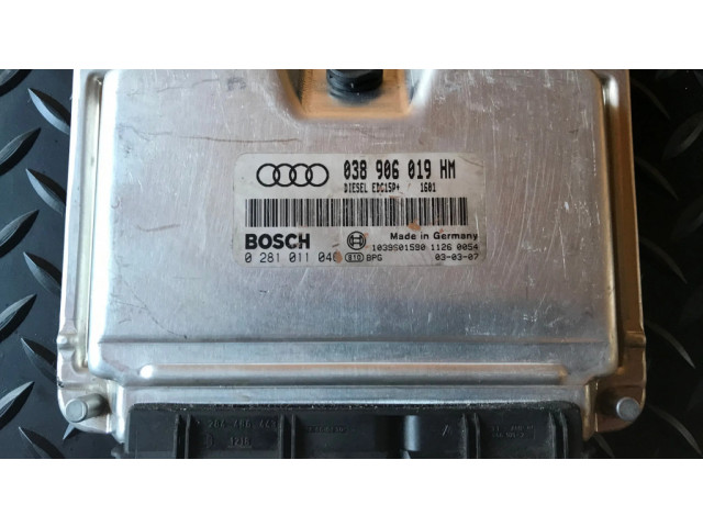 Řídící jednotka 038906019HM, 0281011040   Audi A6 S6 C5 4B 2003