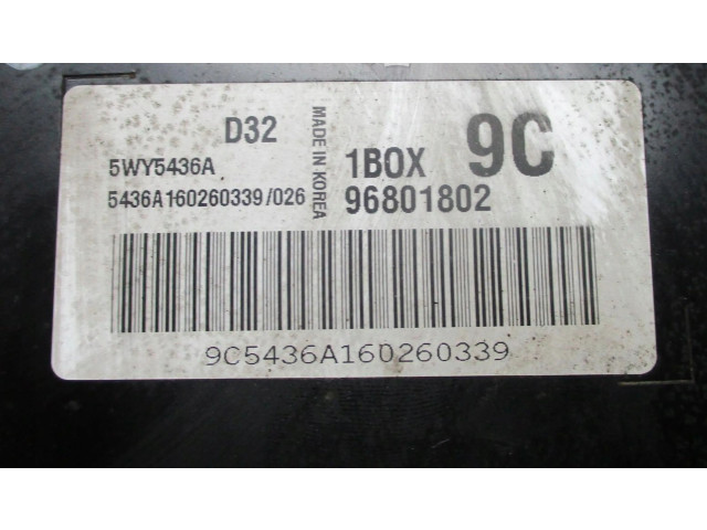 Řídící jednotka 5WY5436A   Chevrolet Spark 2008