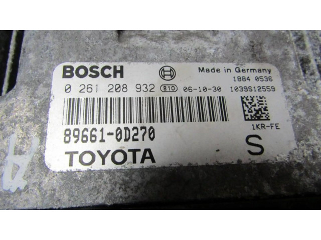 Řídící jednotka 0261208932   Toyota Yaris 2007