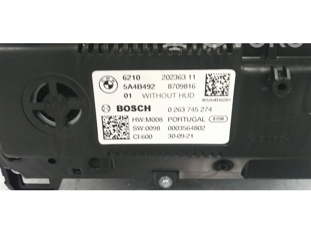 Přístrojová deska  BMW 2 F22 F23 2021 62105A4B492, 5A4B492  