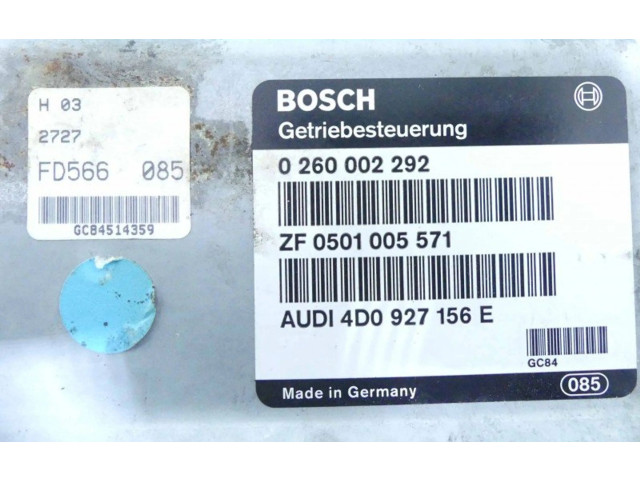 Блок управления коробкой передач 0260002292, IMPRK1330592   Audi A8 S8 D2 4D