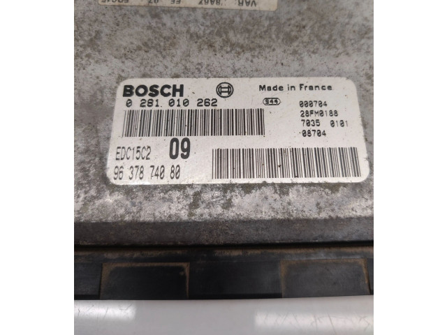 Řídící jednotka 9637874080, EDC15C2   Peugeot 607 2000
