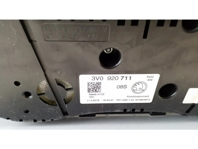 Панель приборов 3V0920711   Audi A3 S3 8V       