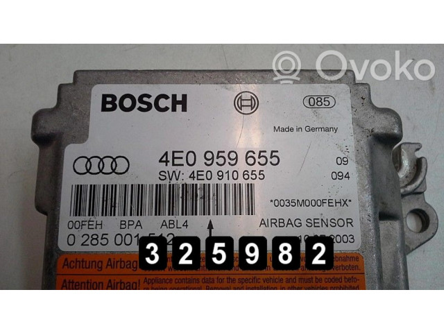 Блок управления двигателя 4E0959655   Audi A8 S8 D3 4E