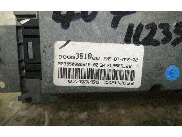 Řídící jednotka 9660361080, 0090135   Peugeot 407 2006
