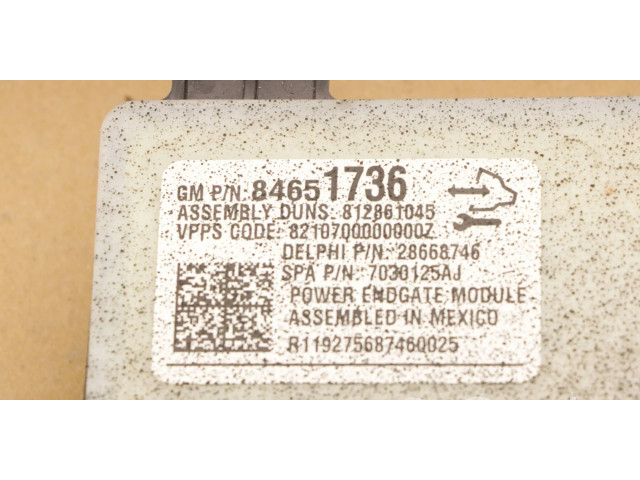 Блок управления 84651736   Chevrolet Silverado