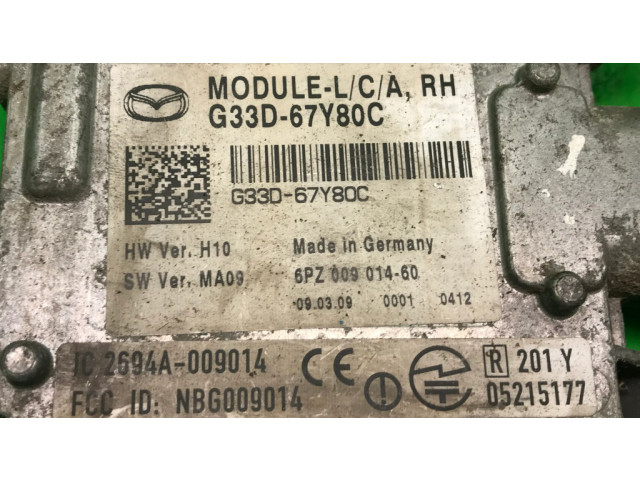 Блок управления двигателем Блок управления G33D67Y80C, 6PZ00901460   Mazda 6