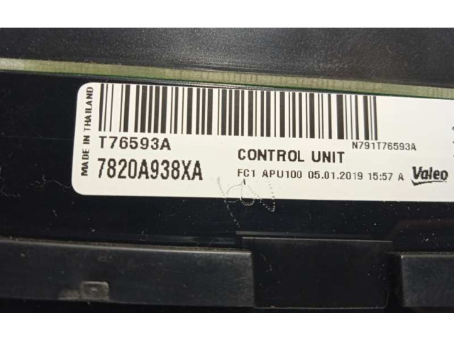 Блок управления климат-контролем 7820A938XA   Mitsubishi Mirage VI G4 Attrage