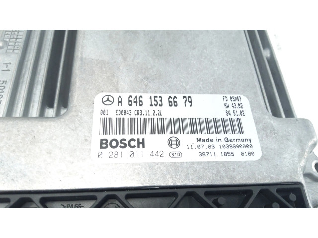 Řídící jednotka A6461536679   Mercedes-Benz E W212 2015