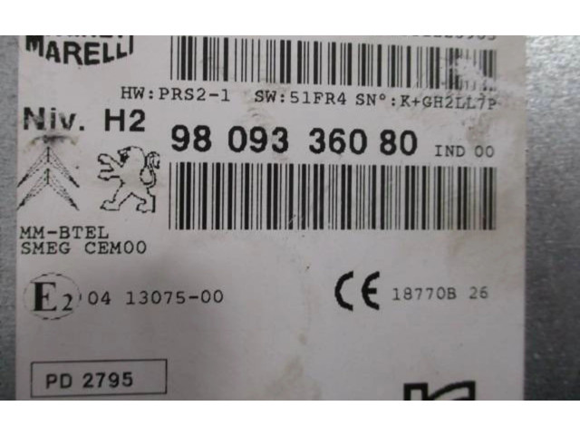 Řídící jednotka 9803936080   Peugeot 308 2014