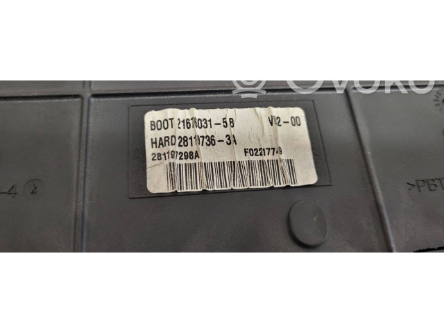   Pojistková skříňka 216761594, B00T216A0315B   Peugeot 407 2006