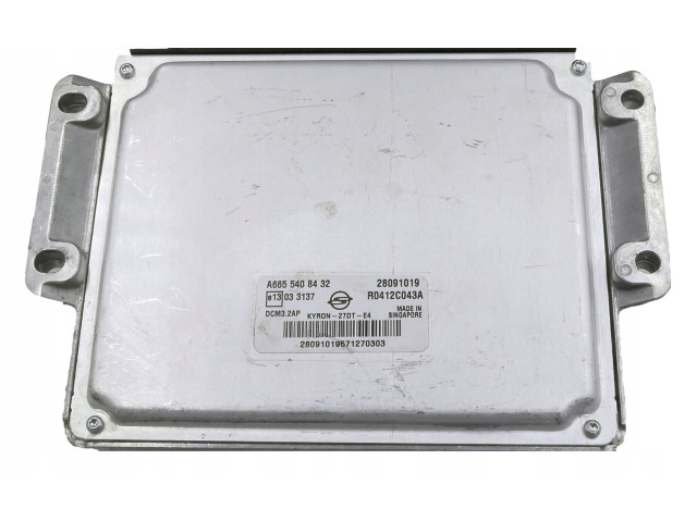 Блок управления двигателя A6655408432, 28091019   SsangYong Kyron