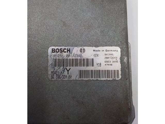 Блок управления двигателя 0281001213, 0281001213   Peugeot 605