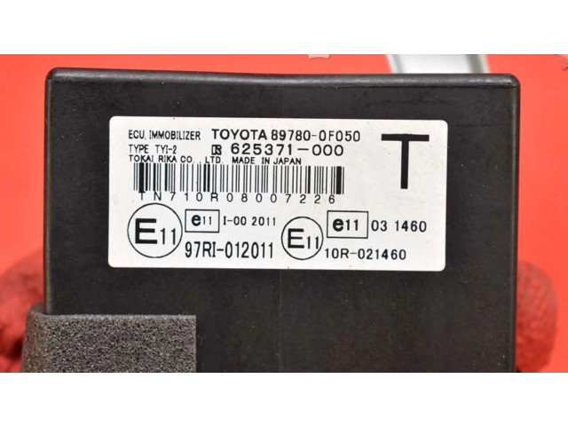 Řídící jednotka 89780-0F050, 89780-0F050   Toyota Corolla Verso E110 2010