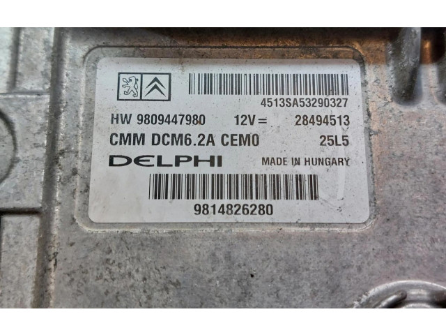 Řídící jednotka 9809447980, 9814826280   Peugeot 308 2016
