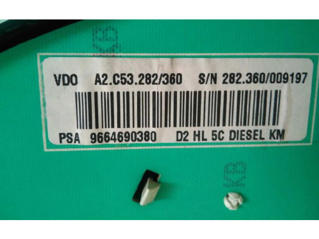 Přístrojová deska  Peugeot 207 CC  9664690380  