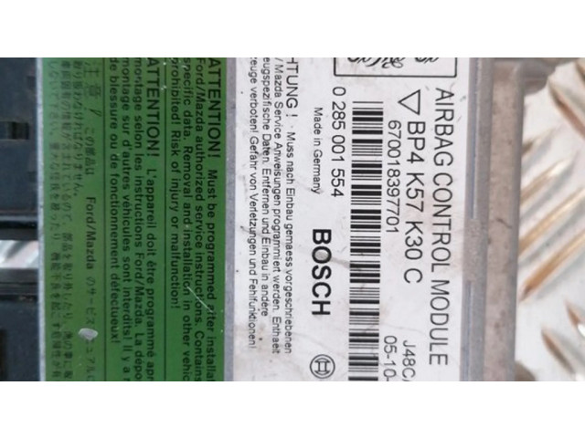 Блок подушек безопасности BP4K57K30C, 0285001554   Mazda 3 I