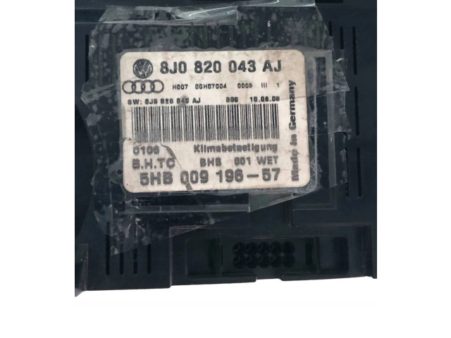 Блок управления климат-контролем 8J0820043AJ   Audi TT Mk1