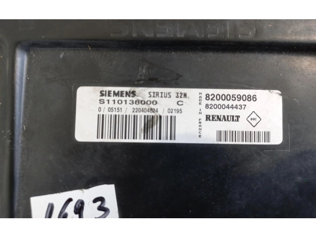 Блок управления двигателем ECU    8200059086   Renault Megane II