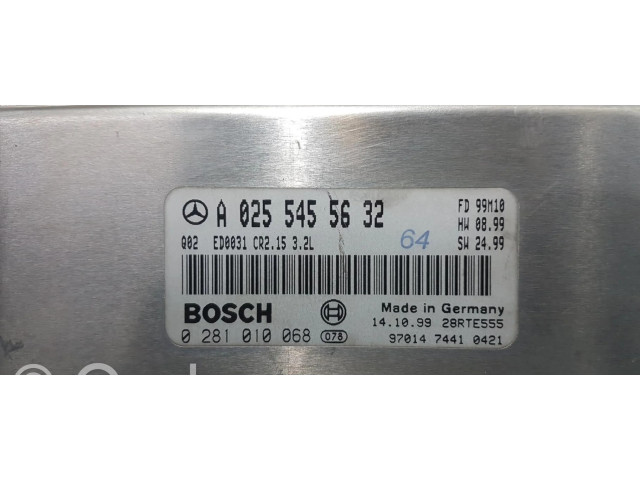 Řídící jednotka A0255455632, CENTRALITAMOTORUCE   Mercedes-Benz E W210 