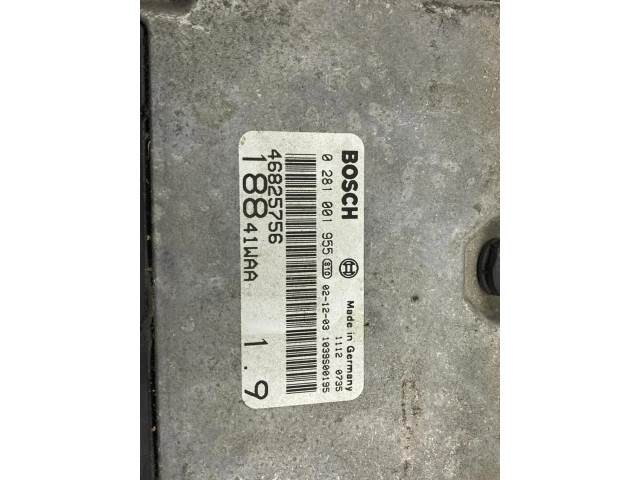 Блок управления двигателя 46825756   Fiat Punto (188)