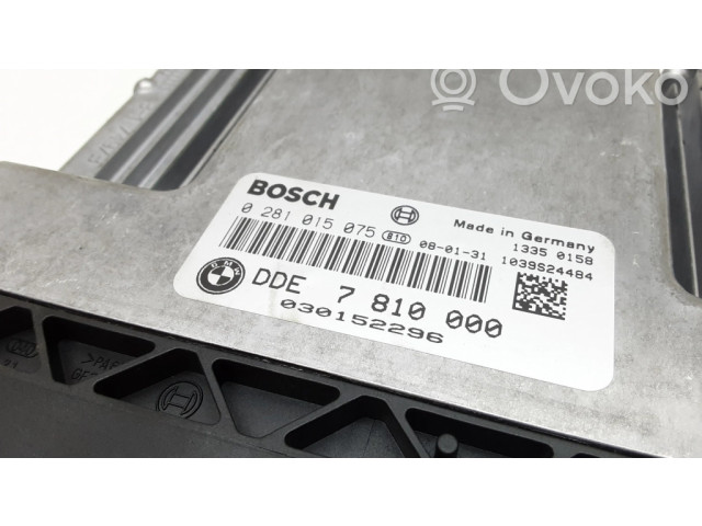Řídící jednotka 7810000, 0281015075   BMW 1 E81 E87 2008