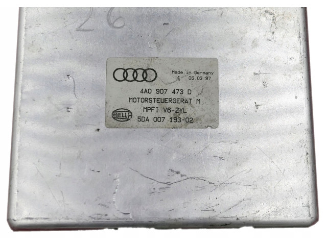 Блок управления двигателем ECU 4A0907473D, 5DA007193   Audi 80 90 S2 B4