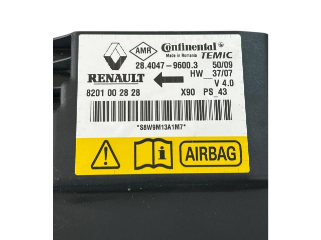 Блок подушек безопасности 28404796003, 8201002828   Dacia Sandero