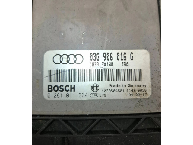 Řídící jednotka 03G906016G, 1039S04601   Audi A3 S3 A3 Sportback 8P 2004