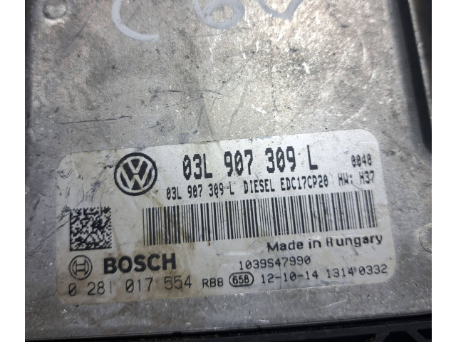 Řídící jednotka 03L907309L, 0281017554   Volkswagen Transporter - Caravelle T6 2017