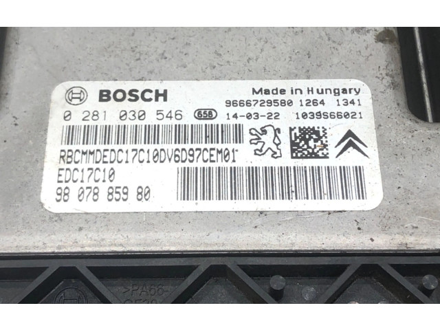 Řídící jednotka 9807885980   Peugeot 2008 I 2014