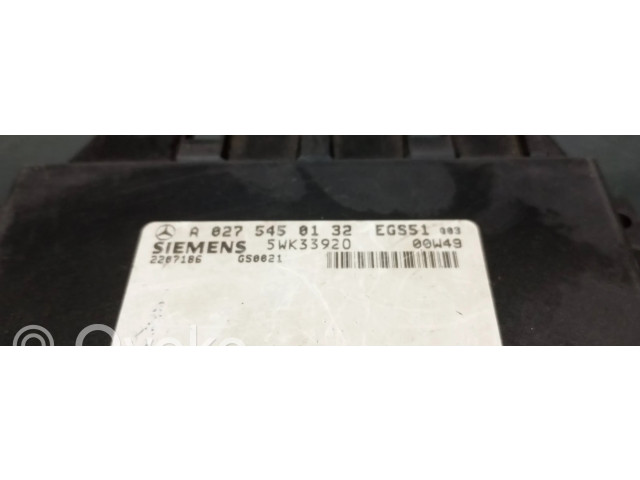 Блок управления коробкой передач A0275450132, 5WK33920   Mercedes-Benz E W210