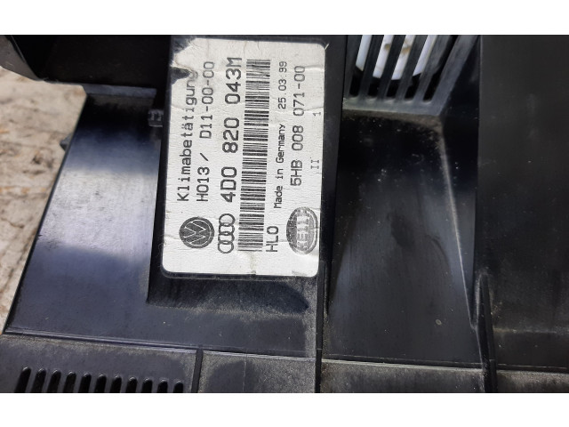 Блок управления климат-контролем 4D0820043M   Audi A8 S8 D2 4D