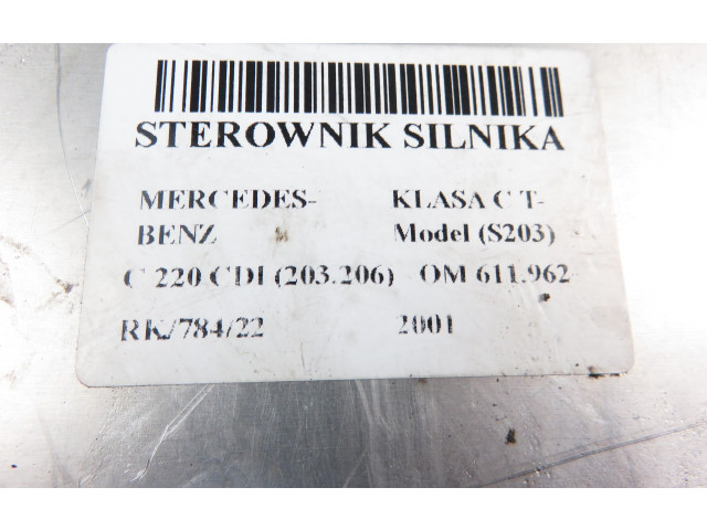Řídící jednotka 0281010798, A6111538179   Mercedes-Benz C AMG W203 2001