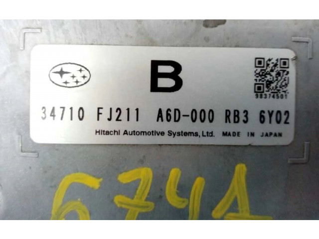 Блок управления двигателя 34710FJ211, A6D000RB36Y02   Subaru XV