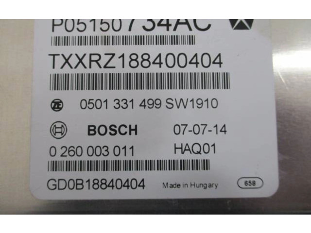 Блок управления коробкой передач P05150734AC, 0260003011   Jeep Grand Cherokee