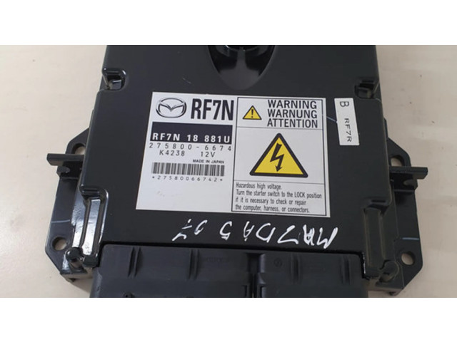 Блок управления двигателя RF7N18881U, 2758006674   Mazda 5