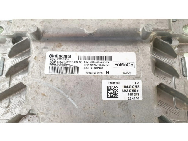 Блок управления двигателя HS7A12A650TB, DS7112B684VC   Ford Fusion II