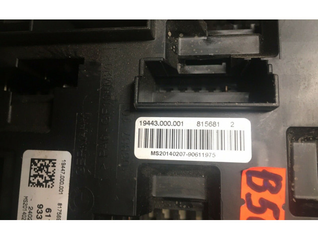   Pojistková skříňka 933788101, 10688710   BMW 1 F20 F21 2014