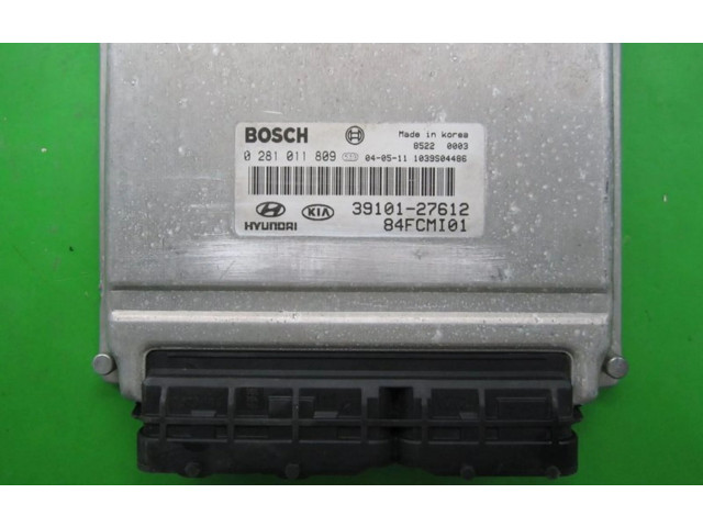 Блок управления двигателем ECU 39101-27612, 0281011809   Hyundai Matrix